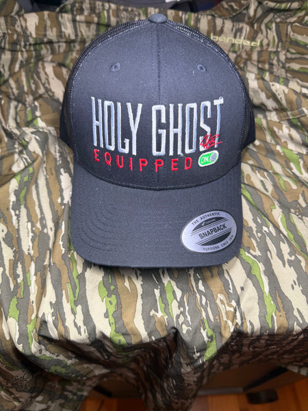 Holy Ghost equipped  with new ON button with H.B on front black Youpong SnapBack ￼