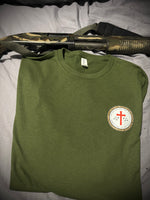 Waterfowlers for Christ T-Shirt - Military Green