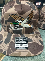 Camo Duck Hat with "Holy Beardz" Richardson 112 Snapback