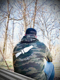 Committed to the Call—Camo hoodie with white design