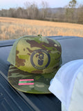 Army green MULTICAM TROPIC flat bill snap back YUPOONG