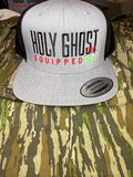 YP Holy Ghost equipped with the new ON button in green, light gray with black SnapBack ￼