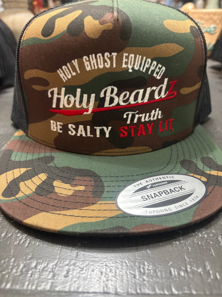 Camo flat bill be salty/stay lit