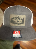 Richardson 511 gray and white flat bill SnapBack