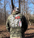 He Left the 99 - Camo Hoodie