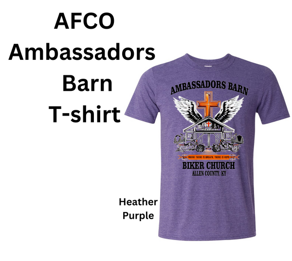 AFCO Ambassadors Barn T-Shirt--Heather Purple