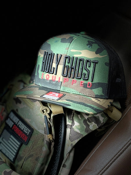 Holy Ghost equipped old-school Camo flat bill 511 snapback Richardson limited stock ￼