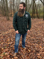 Holy Beardz Flannel - Hunter Green & Black