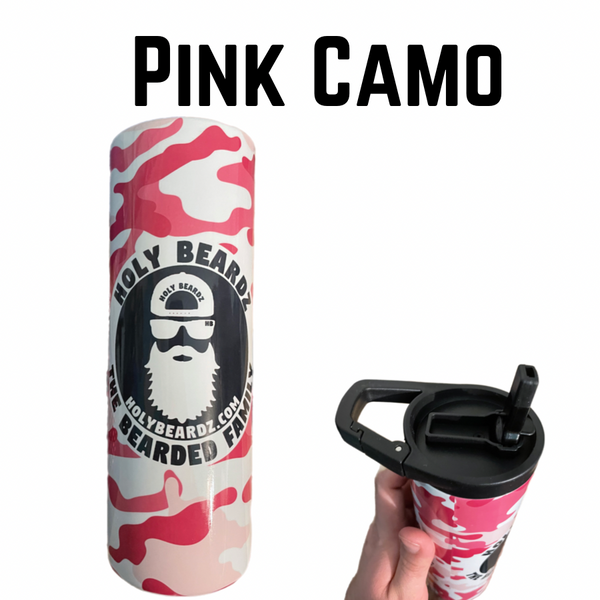 Pink Camo HB tumbler 20 oz