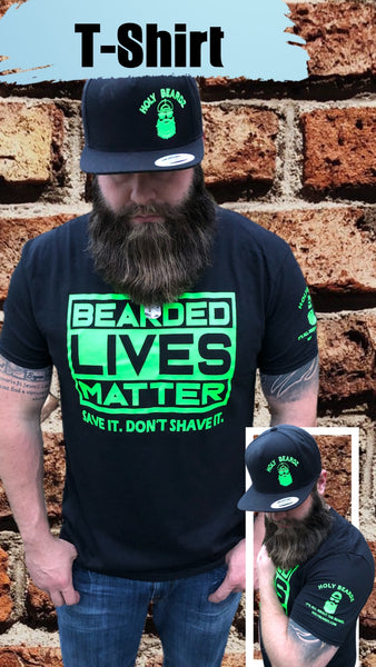 Bearded Lives Matter Short Sleeve T-shirt - BLACK